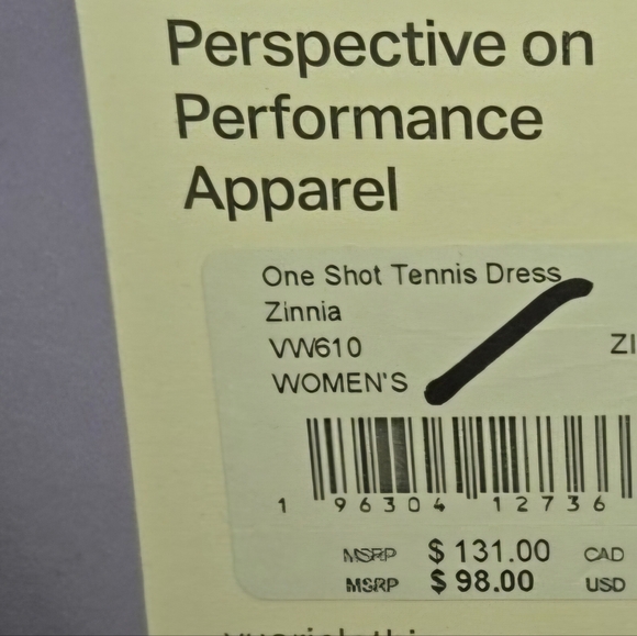 NWT Women's Vuori "One Shot Tennis Dress" color Zinnia. Various Sizes - Picture 9 of 9